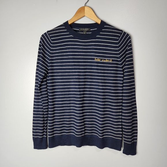 Banana Republic Navy Hello Weekend Sweater - Picture 3 of 6